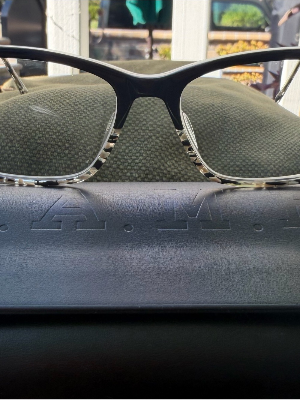 L.A.M.B. Black and Tortoiseshell Women's Eyeglass Frames